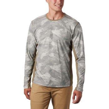 Columbia Solar Chill 2.0 Long Sleeve, Sudaderas Kaki Para Hombre | 608497-UKL